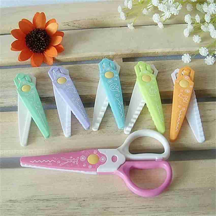 6pcs Safety Scalloped Edge Scissors Set For Diy Crafting & Flower