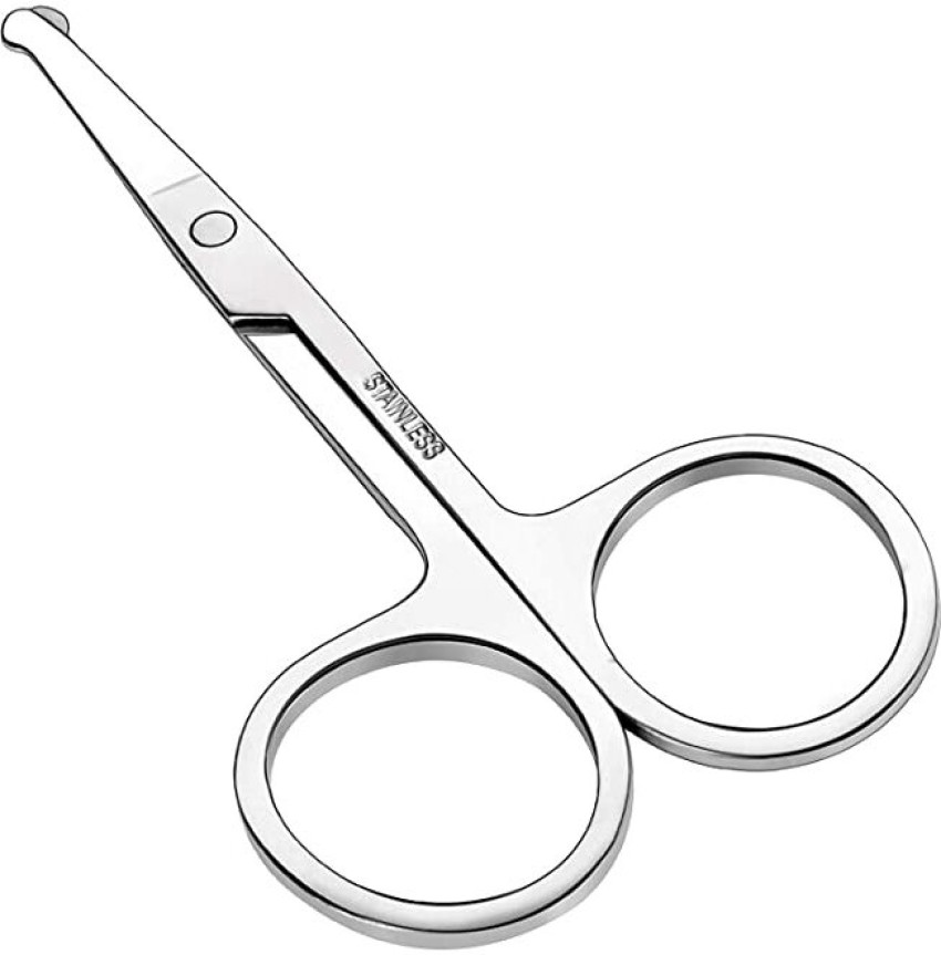 Beauté Secrets Scissors for Hair Cutting Nose Hair Scissors Rounded Tip Nasal  Scissors Facial Hair Scissors  JioMart