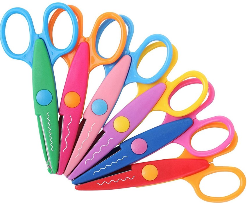 Childrens Pinking Scissor Zig Zag Cut Craft Scissors Kids Scissors