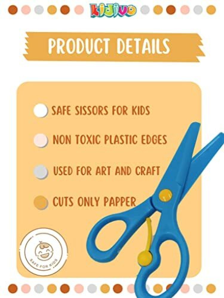 3 Pack Toddler Scissors, Kids Scissors, Plastic Children Safety Scissors, Dual-Color Preschool Training Scissors(3 Pack), Paper Cutting(96 Pcs) Set