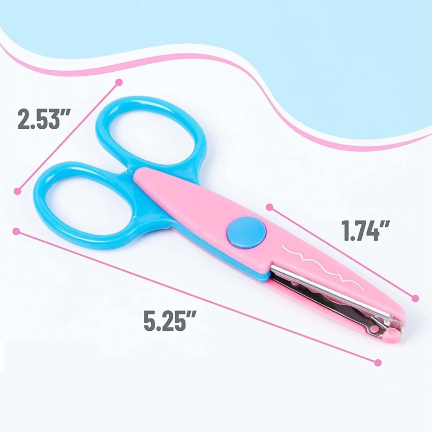 Pinking Shears Craft Scissors 9 Stainless Steel Pinking Shears Scissors  Fabric Craft Scrapbook Scissors, Decorative Zig Zag Sewing Cutter Scissors