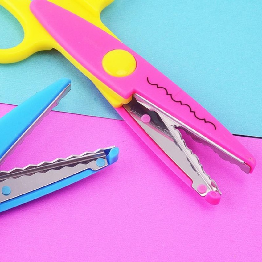 6 Colorful Decorative Paper Edge Scissor Set, Scrapbooking Scissors Art  Creative Crafts Scissors Wave Edge Cutters Great