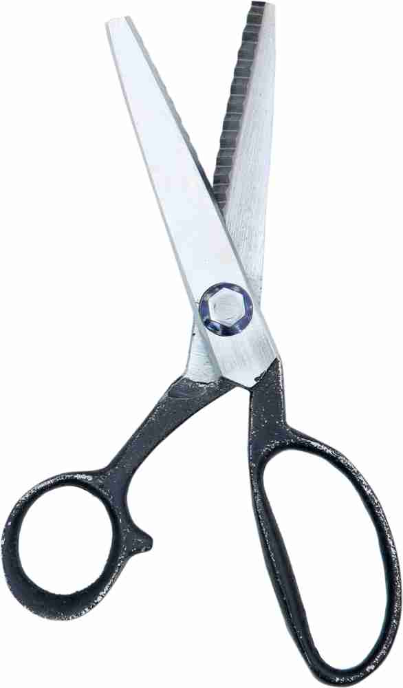 Flipkart DIAMOND MASTER Zig Zag Scissors for Barber Hair Cutting Salon Scissors 8 inches Black Zig Zag Scissors Cutting Tools