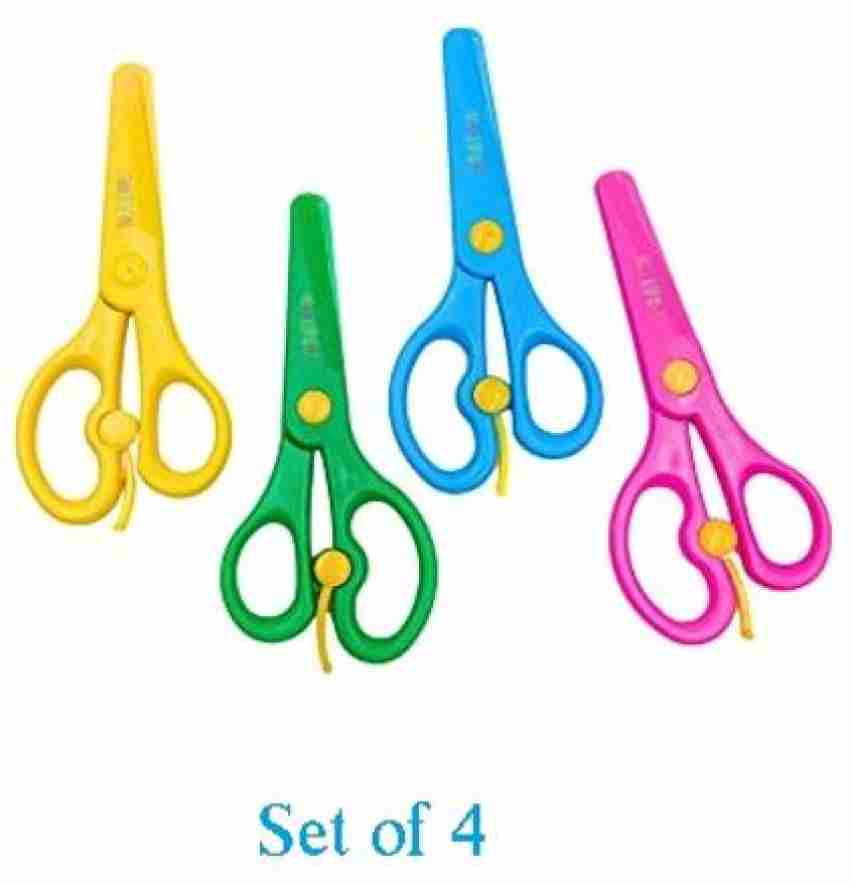 3 Pack Toddler Scissors, Kids Scissors, Plastic Children Safety Scissors, Dual-Color Preschool Training Scissors(3 Pack), Paper Cutting(96 Pcs) Set