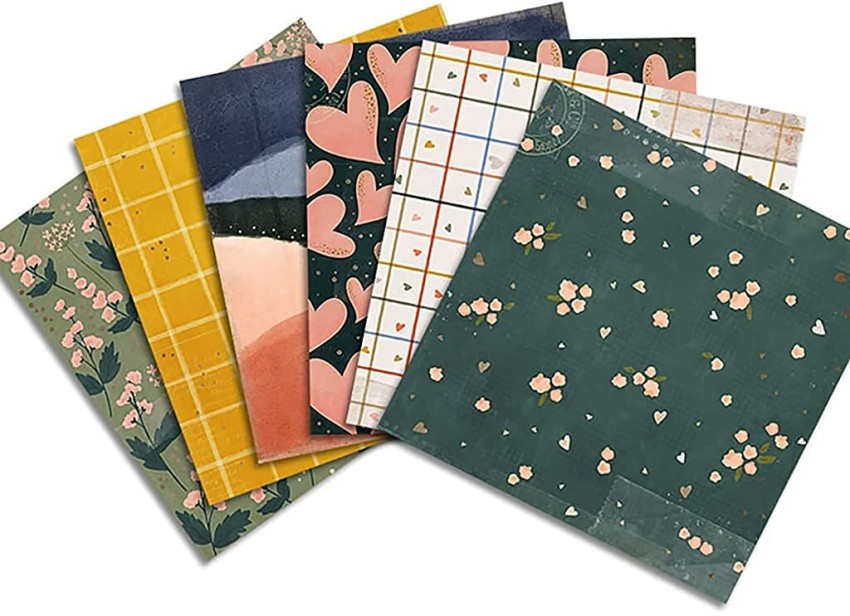 12X 6'' Vintage Floral Paper Pad Scrapbooking Album Card Cardstock Journal  Craft