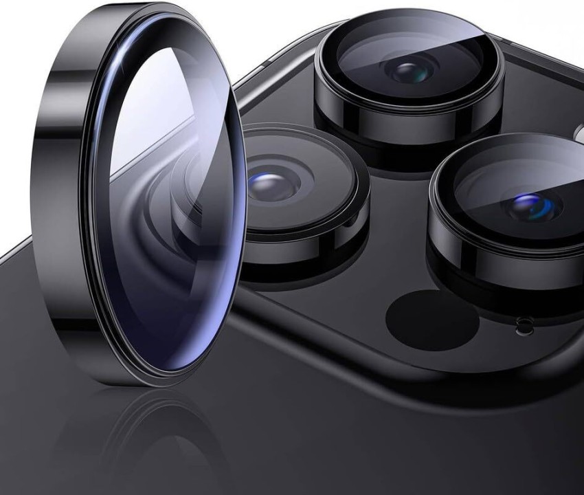 iPhone 15 Pro Camera Lens Protector Metal Rings (Silver)