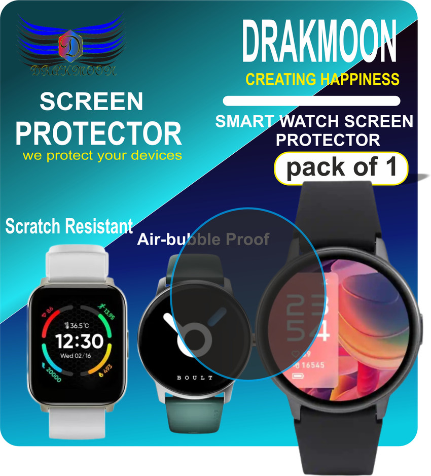 Drakmoon Edge To Edge Screen Guard for REFLEX PLAY- SMART WATCH 