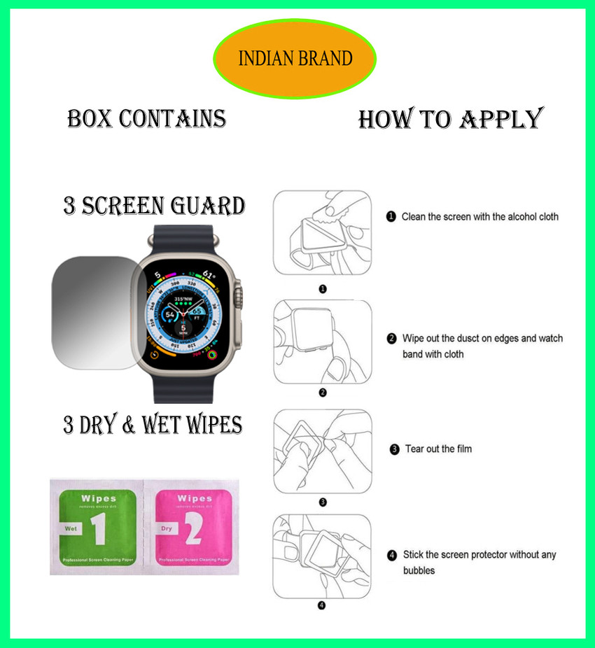 Wet apply screen best sale protector apple watch