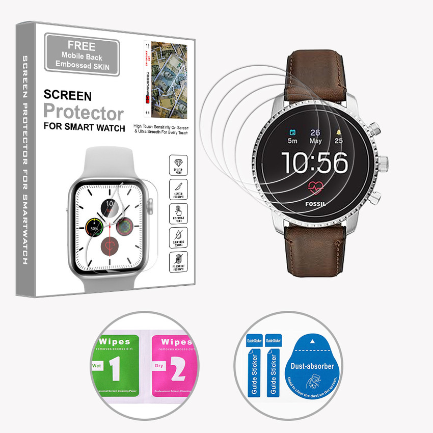 ARBAN Edge To Edge Screen Guard for Fossil Gen 4 45mm FREE 1 MOBILE EMBOSSED SKIN SMARTWATCH SCREEN GUARD ARBAN Flipkart