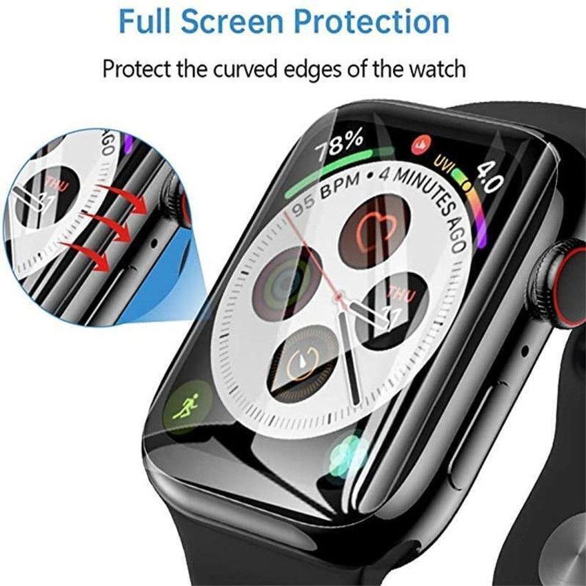 leo wise enterprises Edge To Edge Screen Guard for APPLE SERIES 4