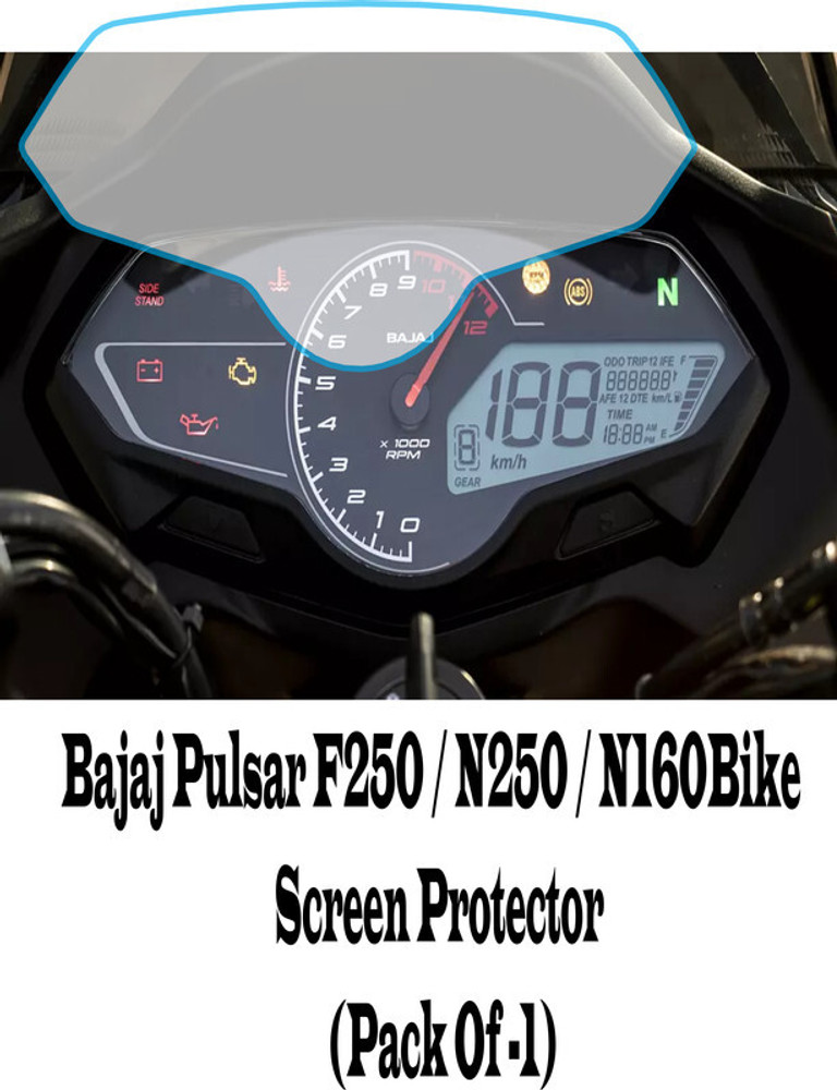 Otsk Guards Edge To Edge Tempered Glass for Bajaj Pulsar N250 Bike