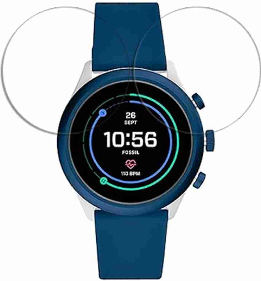 SOMTONE Edge To Edge Tempered Glass for Fossil Sport 43mm SMARTWATCH SCREEN GUARD SOMTONE Flipkart
