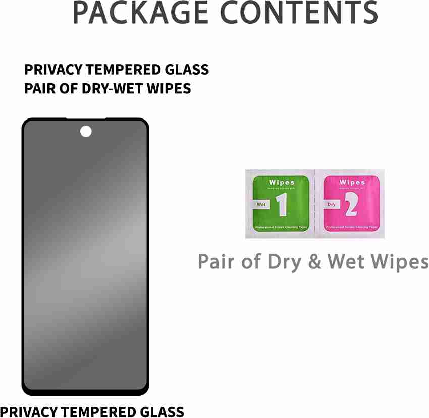 Xiaomi Redmi Note 12 Pro/Note 12 Pro Plus With [2 Pack] Camera Lens  Protector and [2 Pack] Privacy Screen Protector, Anti-Spy 9H Hardness  Tempered