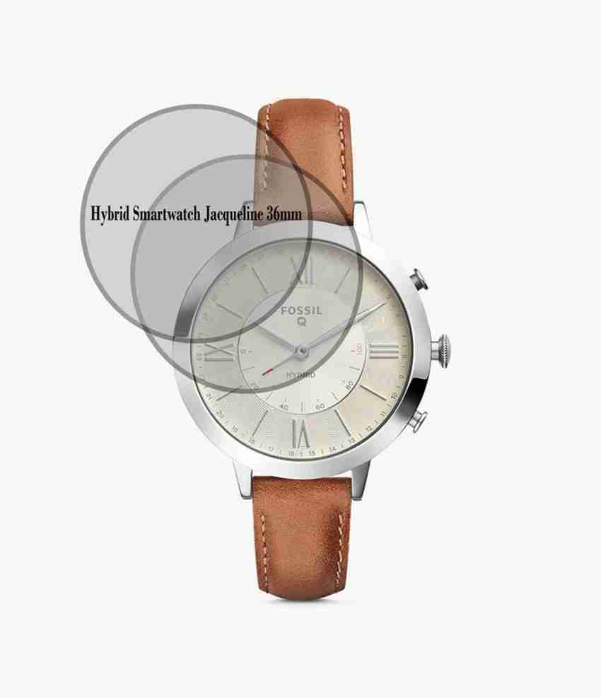 Spnrs Edge To Edge Tempered Glass for VMW Fossil Hybrid Smartwatch