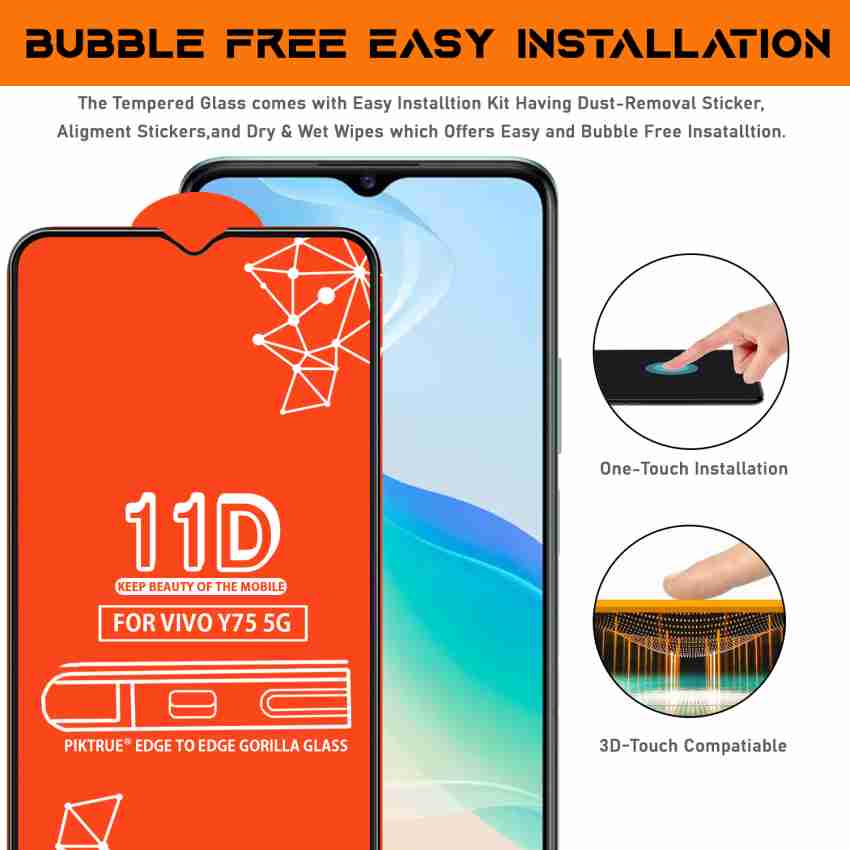 11D Edge To Edge Tempered Glass for Vivo Y75 5G - 11D 