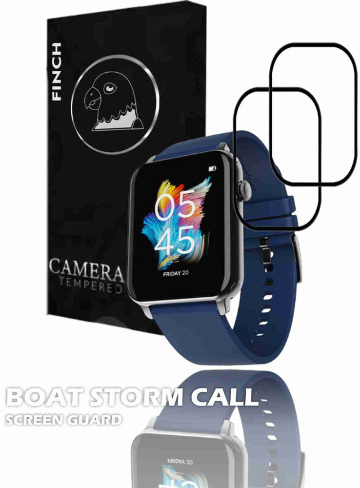 FINCH Edge To Edge Tempered Glass for BOAT STORM CALL WATCH DIZO WATCH 2