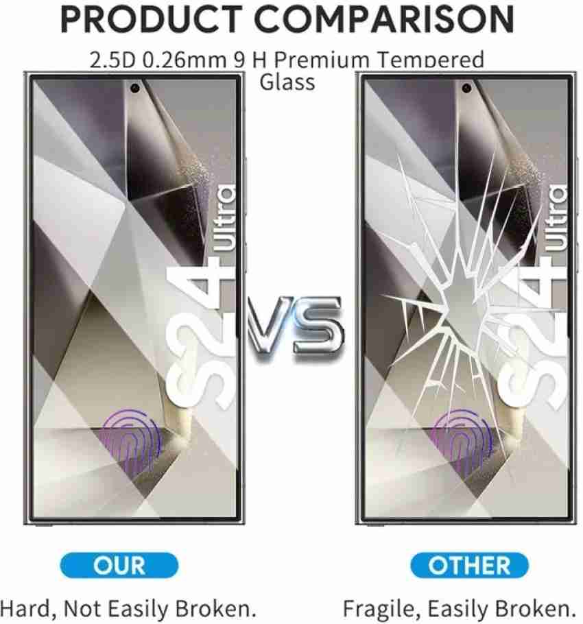 Para Samsung Galaxy S24 Película de Vidrio Ultra Templado Glue Negro Glue  9H Protector de Pantalla Completa-TVC-Mall.com