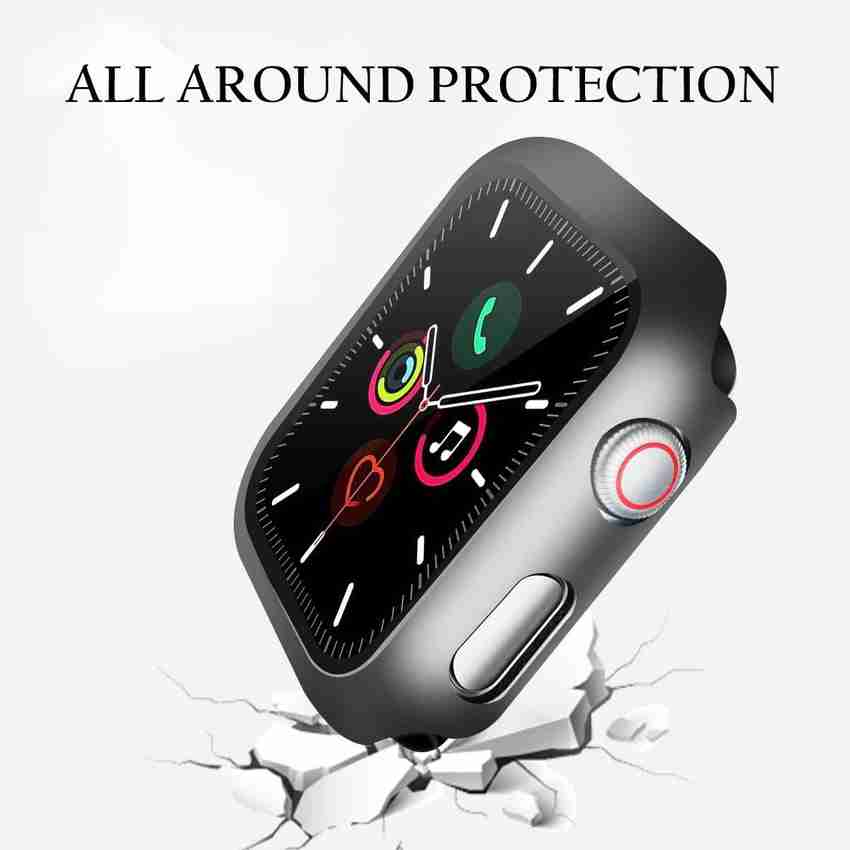 KALLISTA Edge To Edge Tempered Glass for Compatible with Apple Watch 42mm Series 3 2 1 Case with Built in Tempered Glass Screen Protector Thin Guard Bumper Full Coverage Hard Cover for iWatch Accessor...