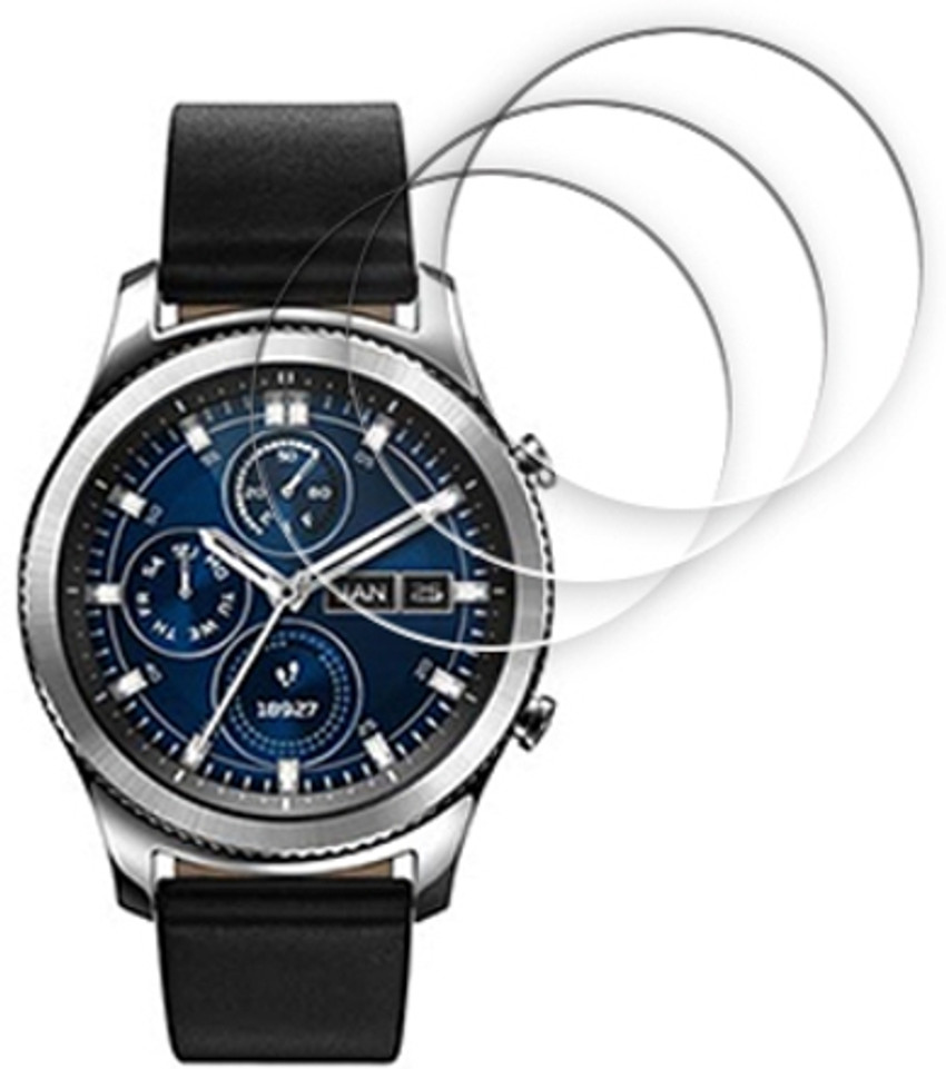 SOMTONE Edge To Edge Tempered Glass for Samsung Gear S3 classic 1.3 inch SMARTWATCH SCREEN GUARD SOMTONE Flipkart