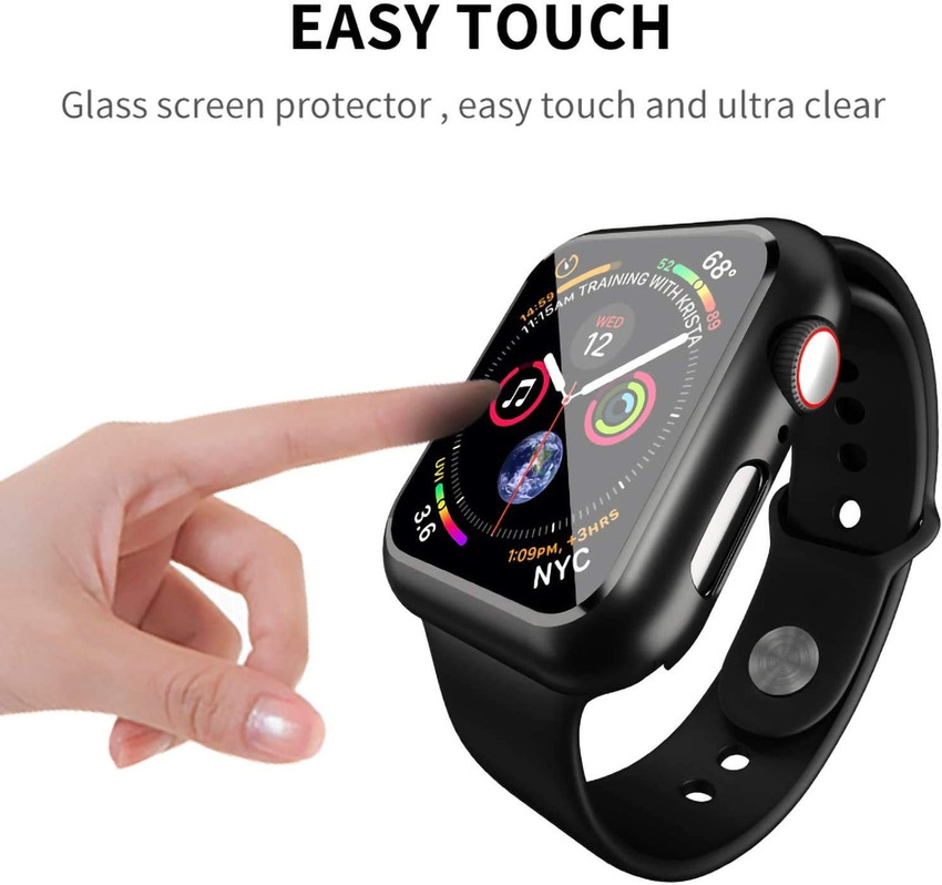 SCALEBEE Tempered Glass Guard for APPLE SMART WATCH Case with
