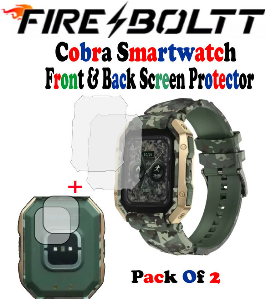 Spnrs Front and Back Screen Guard for Fire Boltt Cobra Smartwatch 162 Spnrs Flipkart