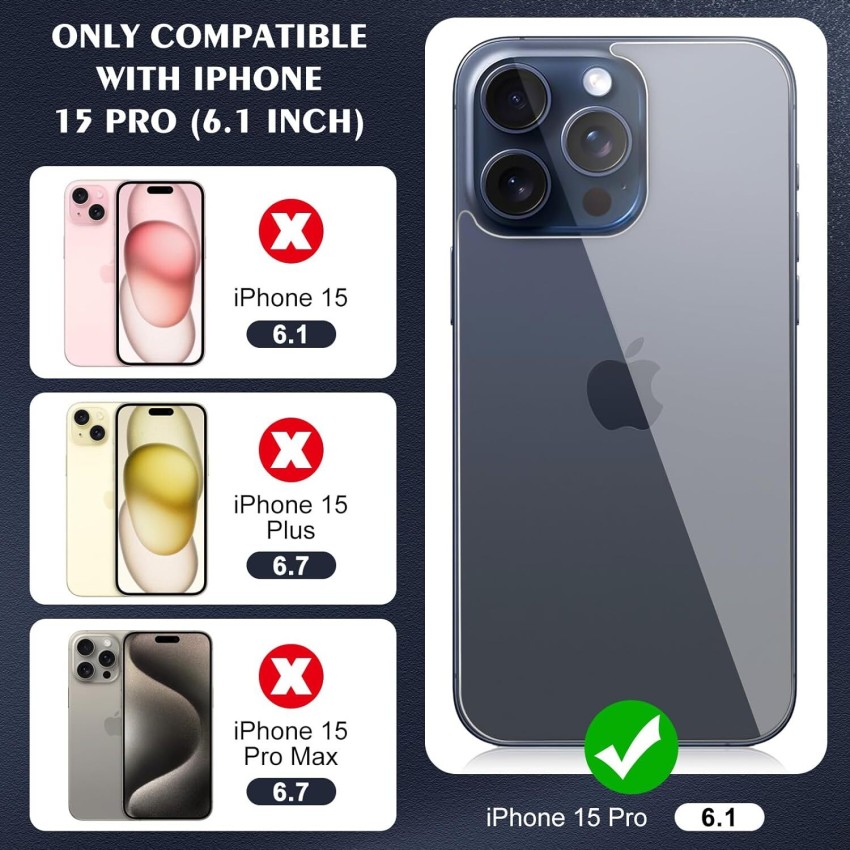 Verre blindé 3D (2 pièces) - iPhone 15 Pro