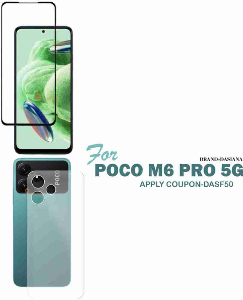 6-in-1 For Xiaomi Poco M6 Pro Glass For Poco M6 Pro Glass Full Cover Glue  Phone Film Screen Protector For Poco M6 Pro Lens Glass - AliExpress