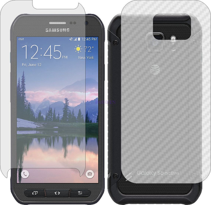 Fasheen Front and Back Tempered Glass for SAMSUNG GALAXY S6 ACTIVE SMG890A Front Matte Finish Back 3d Carbon Fiber Fasheen Flipkart
