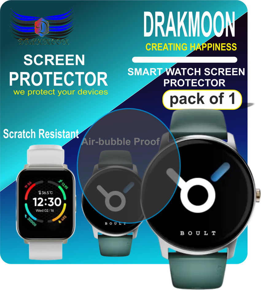 Drakmoon Impossible Screen Guard for Boult Cosmic R 1.3 HD Complete Health Tracking 150 Watch faces 100 Sports Modes Smartwatch AJ47.01.49 Drakmoon Flipkart