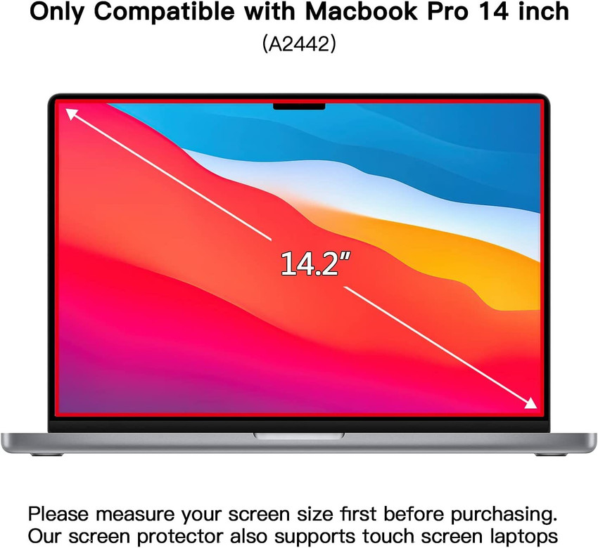 High clear screen protector for 2021 Macbook Pro 14 14.2 inch