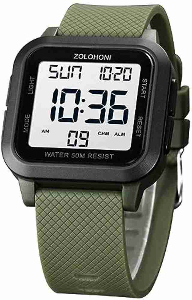 Men's digital watch with large numbers on sale