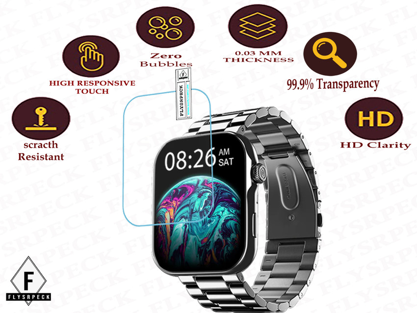 FLYSRPECK Screen Guard for Noise ColorFit Ultra 3 Smart Watch