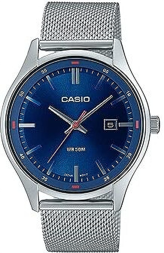 Casio enticer analog blue dial men's watch top