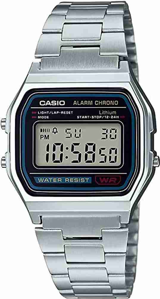 epoch Screen Guard for Casio Men s A158WA 1DF Stainless Steel