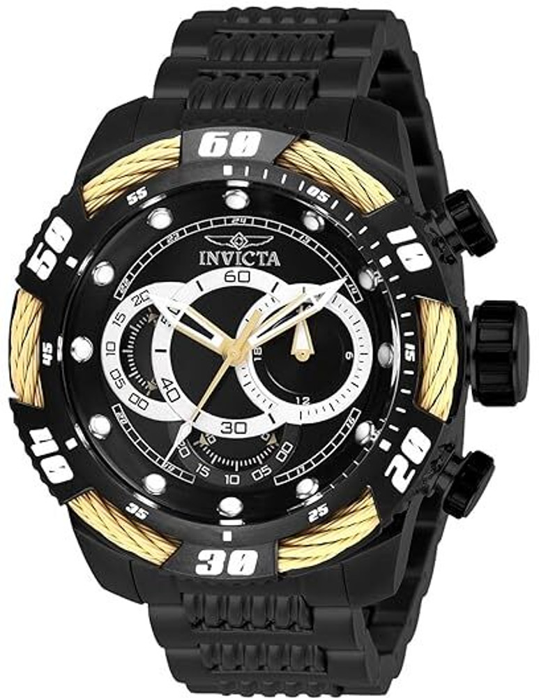 goldentomb Screen Guard for Invicta Chronograph Black Dial Men s