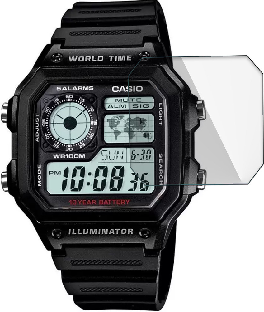 FCS Screen Guard for Casio Watch AE 1200WH 1AVDF D097 Youth AE 1200WH 1AVDF Digital Watch For Men D097 Screen Protector FCS Flipkart