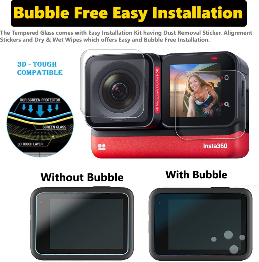 Insta360 X3 Camera Screen Protection: Tempered Glass Installation