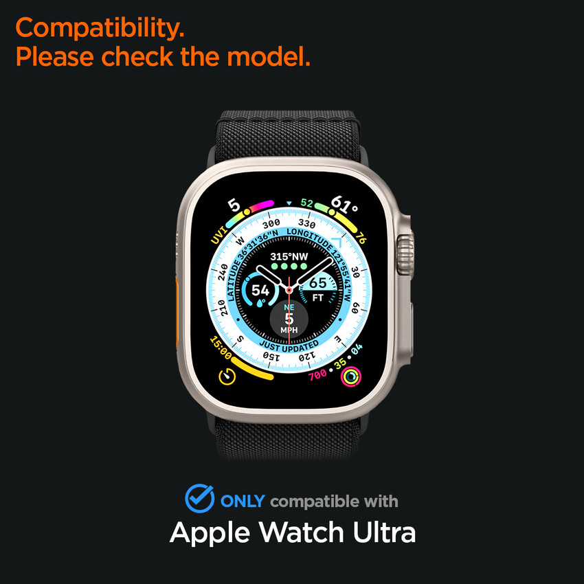 Spigen Tempered Glass Guard for Apple Watch Ultra 49 MM Spigen Flipkart