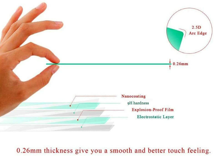 OBEROI S TRADERS Tempered Glass Guard for Pulsar NS 200 RS 200