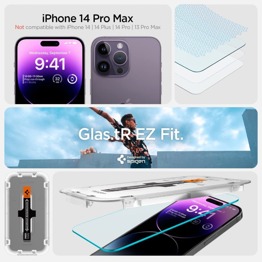 Spigen Tempered Glass Guard for Apple iPhone 14 Pro Max - Spigen 