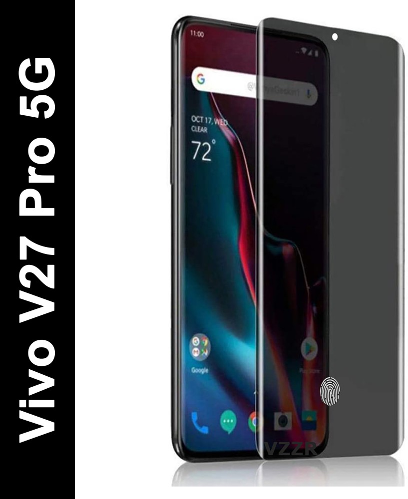 VZZR Tempered Glass Guard for Vivo V27 5G, Vivo V27 Pro 5G, Vivo V27, Vivo  V27 Pro - Anti Spy Privacy with Camera Cut & Fingerprint Working - VZZR :  Flipkart.com