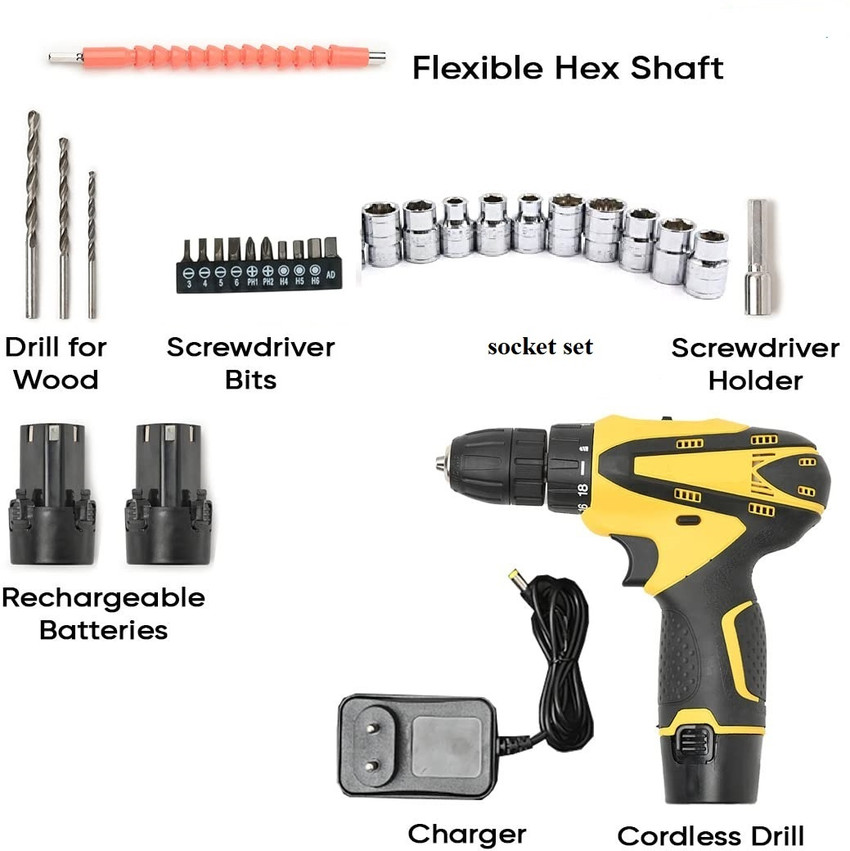 XDLB XDLB A58 Plastic Cordless 12V Electric Battery Powered