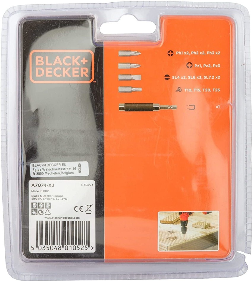 BLACK DECKER A7074 XJ A7074 XJ Screwdriver Bit Set Price in India