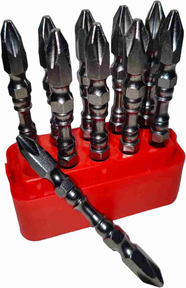 Tulsway PH2 65mm Double end Screw Driver Drill Bit Pack of 10 Screwdriver Bit Set Screwdriver Bit Set Price in India Buy Tulsway PH2 65mm Double end Screw Driver Drill Bit