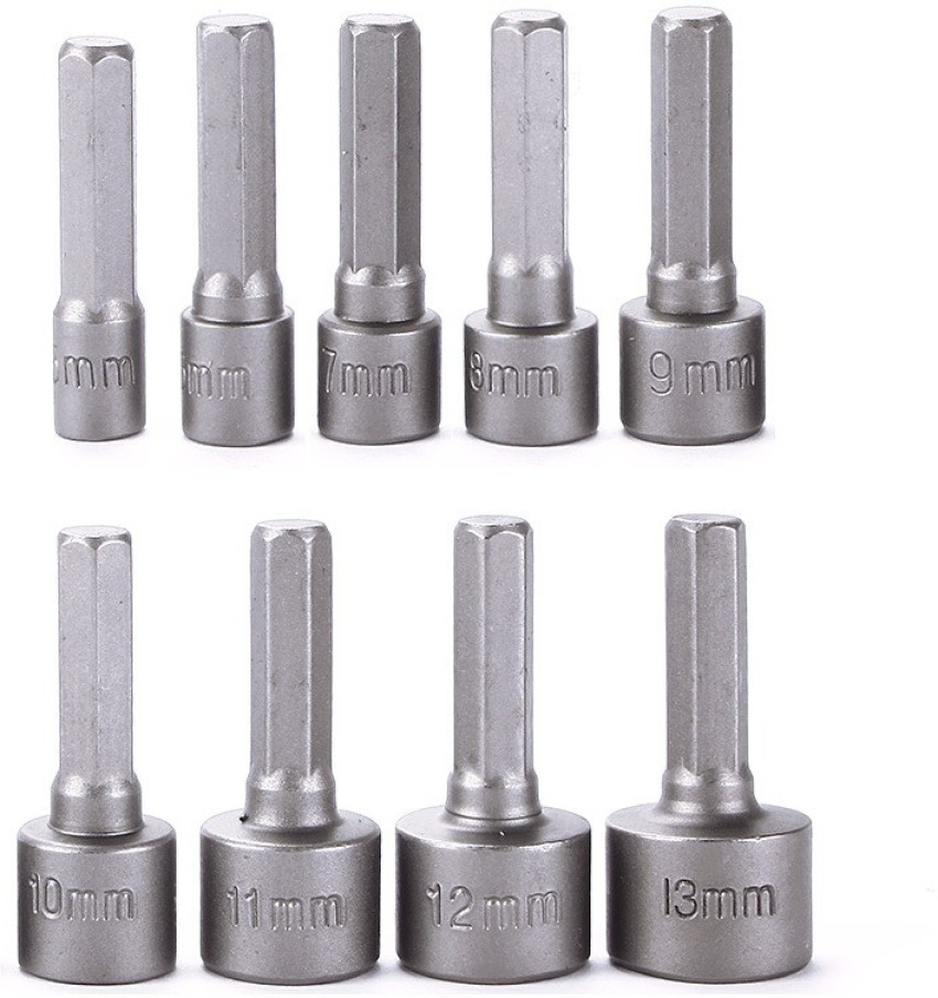 kts12 Heavy duty 9PCS 5 13mm Socket Nut Driver Set Nut Setter