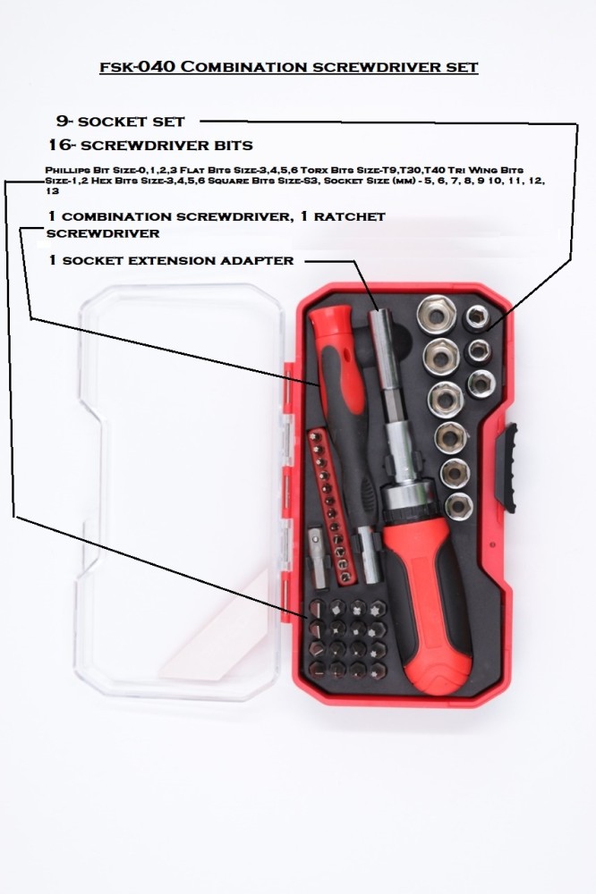 FOSTER FSK 040 Combination Screwdriver Set Price in India Buy