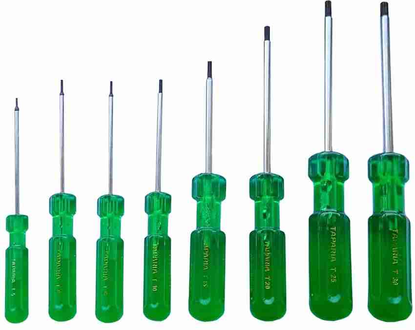 B K Jagan and Co Steel Torx Screw Driver Combo (T5, T6, T8, T10, T15, T20,  T25, T30) Standard Screwdriver Set Price in India - Buy B K Jagan and Co  Steel