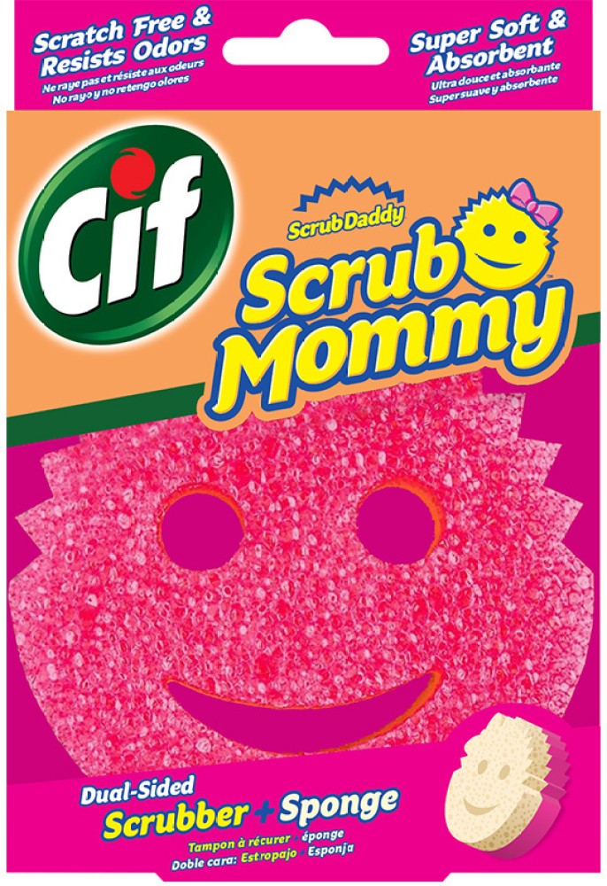Cif Scrub Mommy Dual-Sided Cleaning Scrubber + Sponge Scrub Pad Price in  India - Buy Cif Scrub Mommy Dual-Sided Cleaning Scrubber + Sponge Scrub Pad  online at