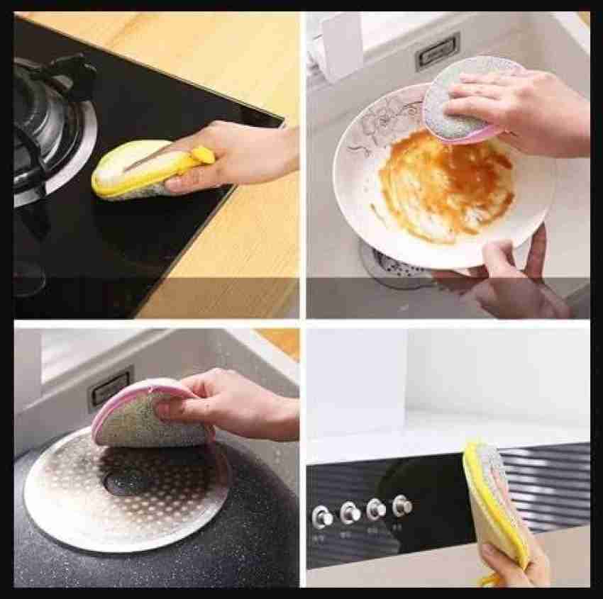 Scrubbing Bubbles Kitchen & Dish Sponge, 2 in 1 - 2 sponges