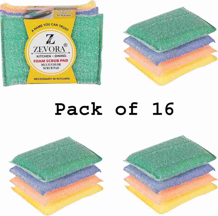 Multipurpose Kitchen Cleaning Sponge Scourer with Scouring Pad